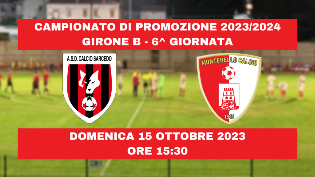 Promozione 2023-2024: Montebello - Calcio Sarcedo